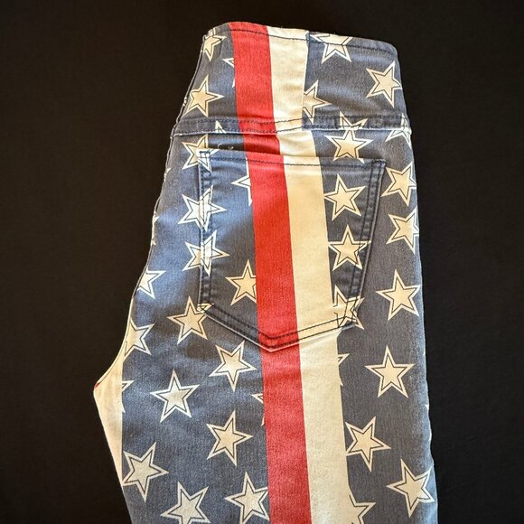 NWOT Free People Penny Pull-On Printed Flare Jeans Sz 28 - Picture 8 of 16